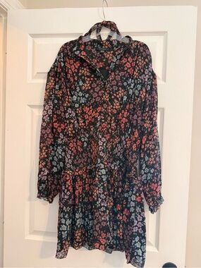 American Eagle Outfitters Black Floral Mini Dress